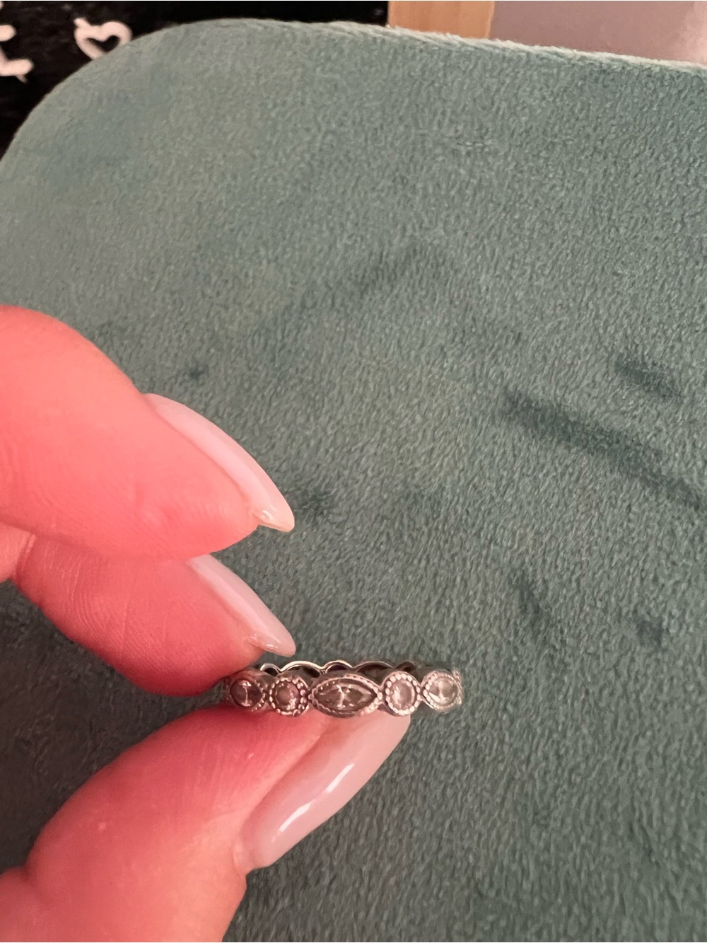 Pandora Sterling Silver Marquise & Round Eternity Band - Silver - Picture 3 of 4